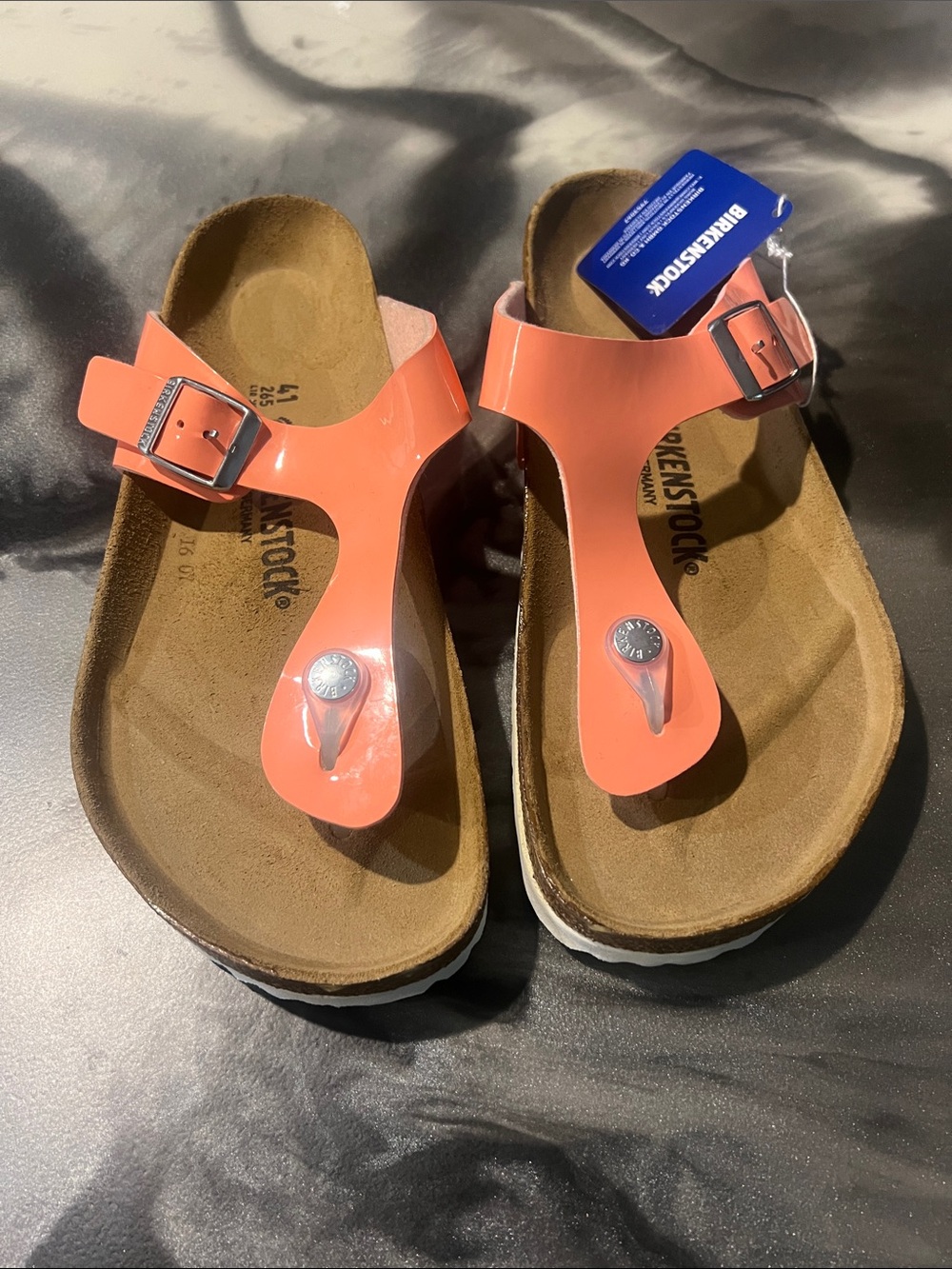 NWT coral Birkenstocks